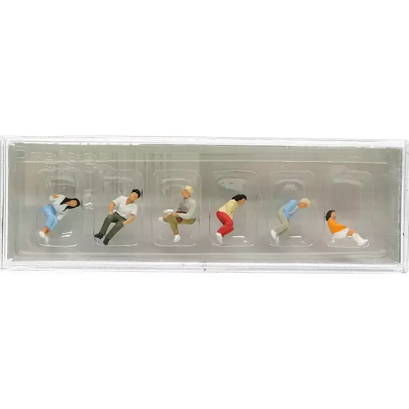 Expédition Rapide PREISER 10297 Jeunes Assis - HO 1/87