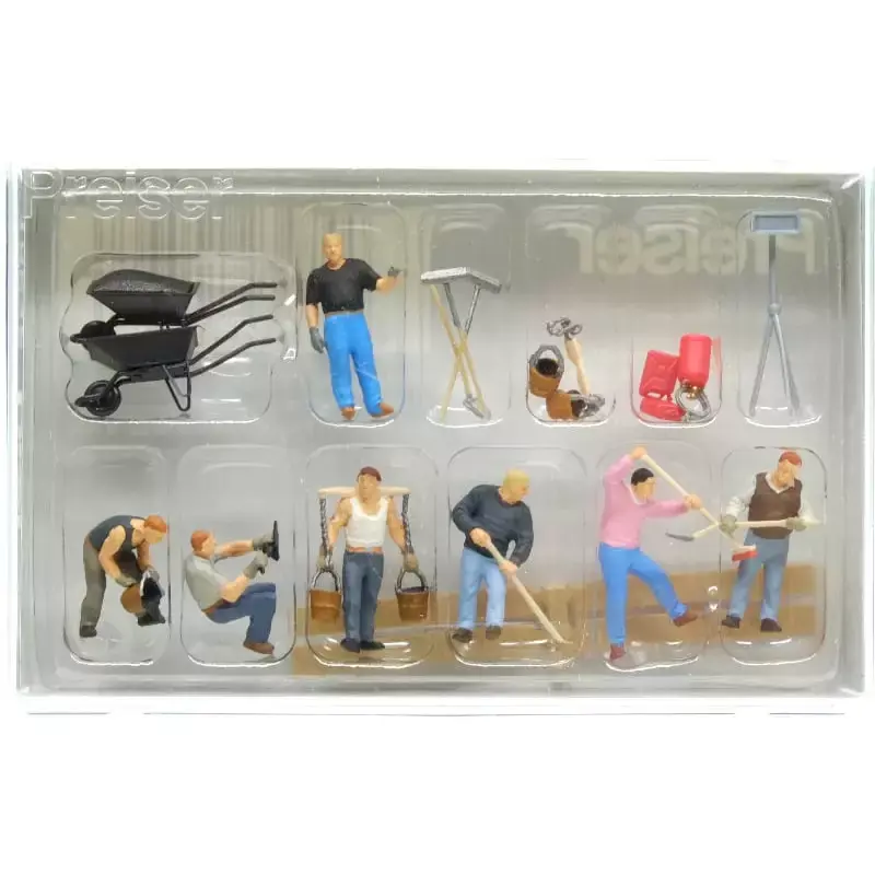 PREISER 10546 Cantonniers - HO 1/87 Prix Réduit