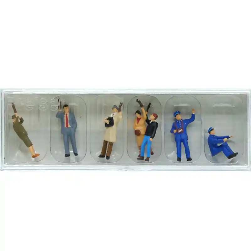 Acheter Direct PREISER 10405 Personnel De Tram Et Passagers - HO 1/87