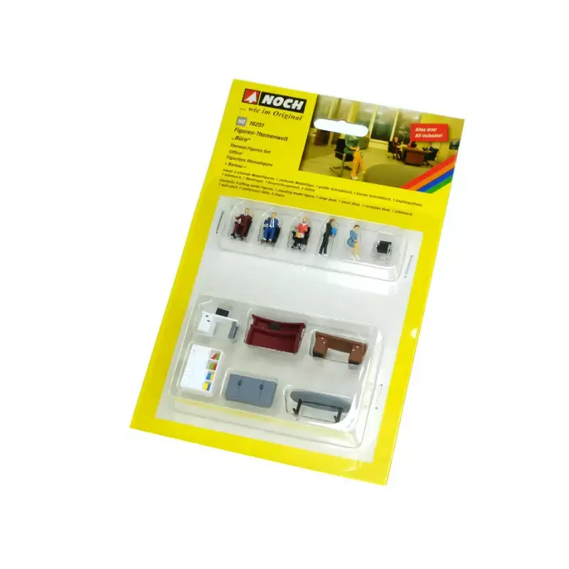 NOCH 16251 Figurines Et Accessoires, Thématique Bureau - HO 1/87 Expédition Rapide