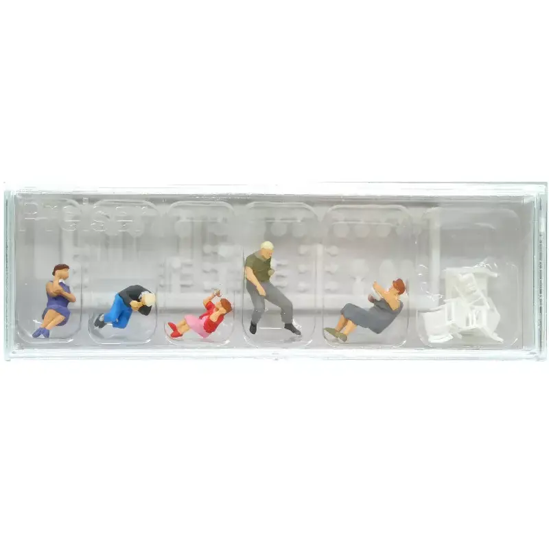 PREISER 10577 Personnages À Table - HO 1/87 Expédition Rapide