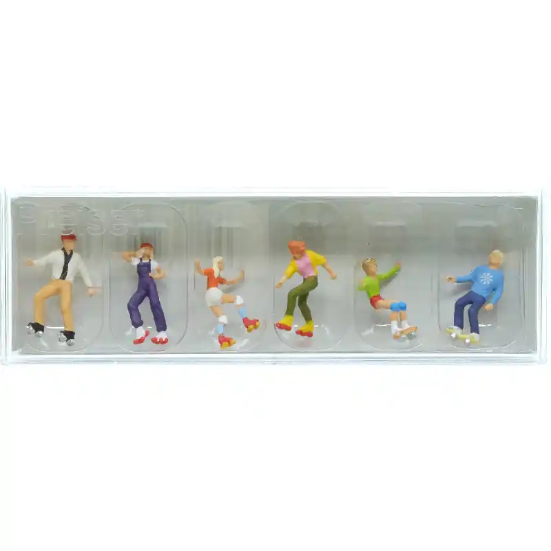 Top Vente PREISER 10074 Patins À Roulettes Et Skateboard - HO 1/87
