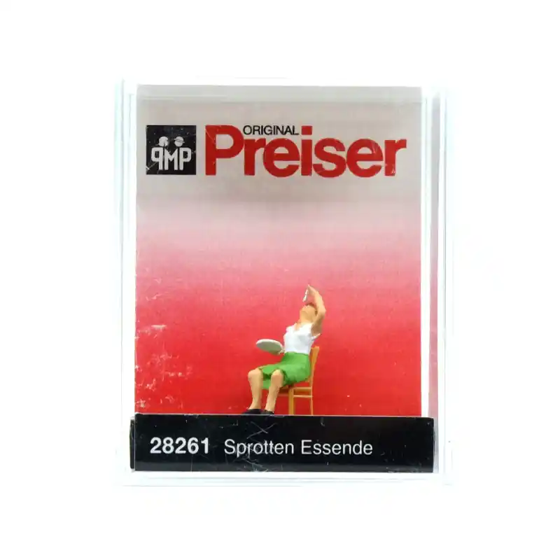 Promotion PREISER 28261 Femme Assise Qui Mange Un Poisson - HO 1/87