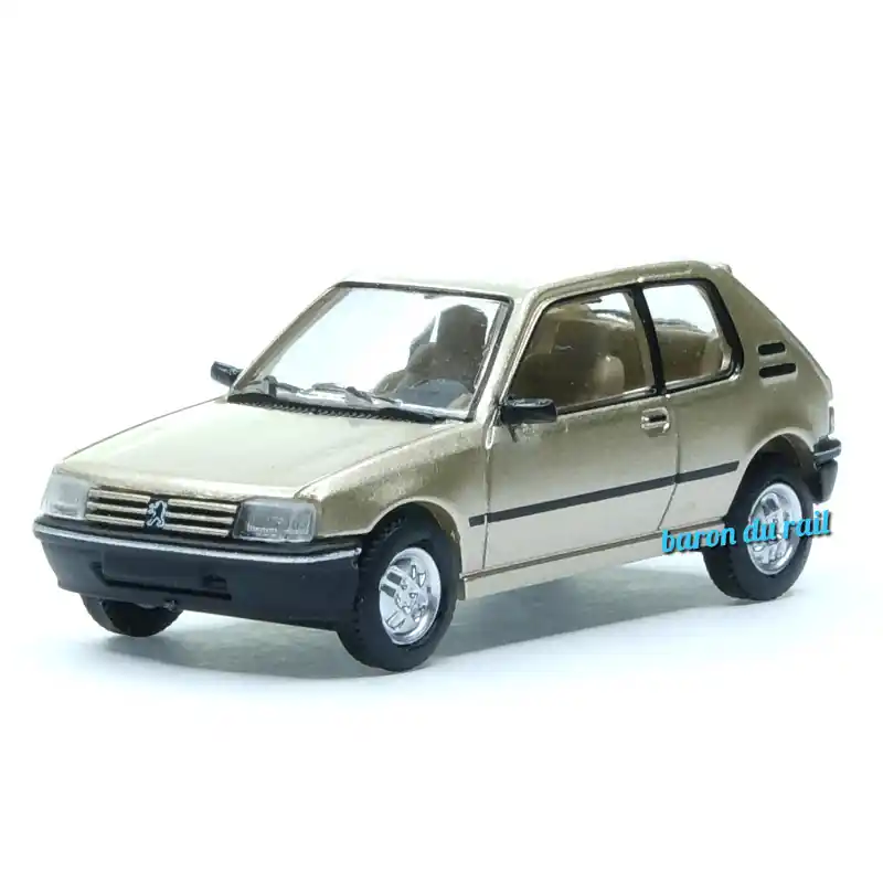 SAI 6301 Peugeot 205 XR Beige Mayfair Métallisé - HO 1/87 Expédié Aujourd'hui