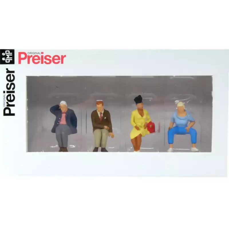 PREISER 65350 Voyageurs Assis - O 1/43 Vente Directe