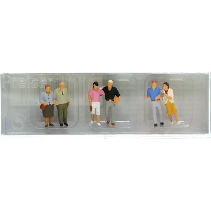 HO 1/87 PREISER 10527 - Couples Et Chien Vente Flash