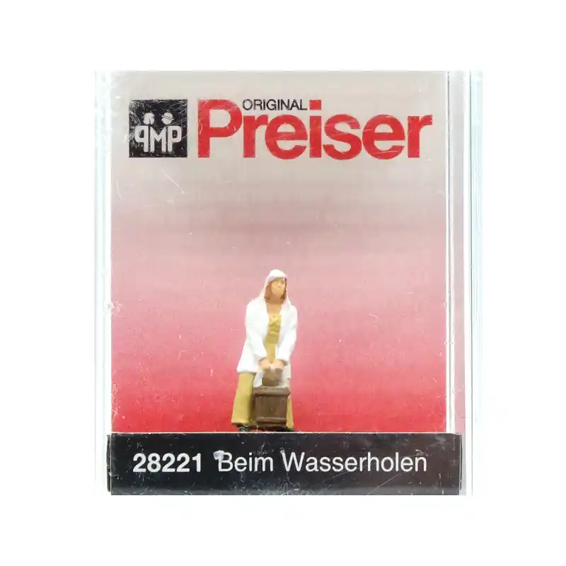 PREISER 28221 Femme Portant Un Sceau - HO 1/87 Dernier Modèle