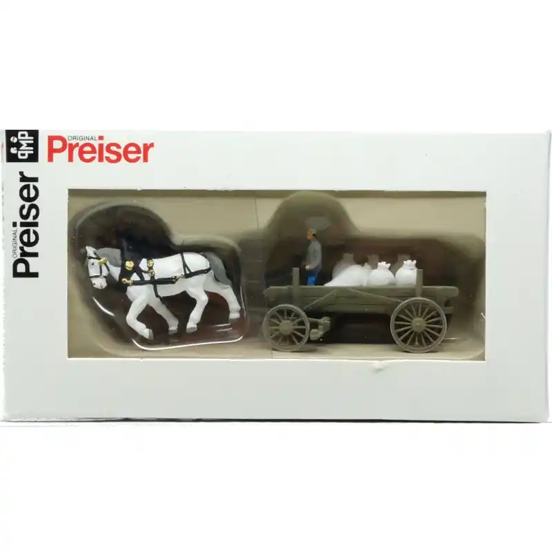 PREISER 30470 Charette Avec Sac De Farine - HO 1/87 Super Prix