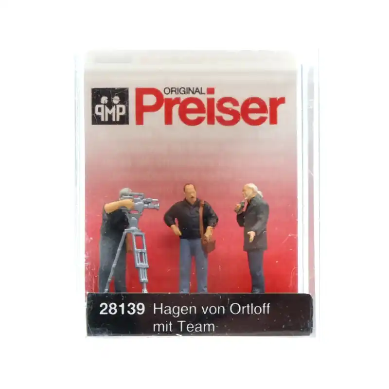 PREISER 28139 Cameraman Et Journalistes - HO 1/87 Meilleure Vente