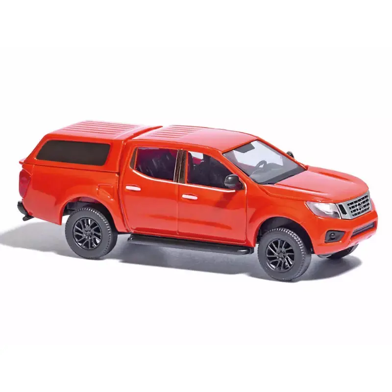 Satisfait Ou Remboursé BUSCH 53707 Nissan Navara Avec Toit Rigide, Rouge - HO 1/87