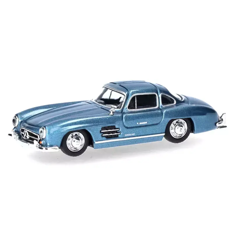 HERPA 430975-002 Mercedes-Benz 300 SL Portes Papillon, Bleu Métallisé - HO 1/87 Top Vente