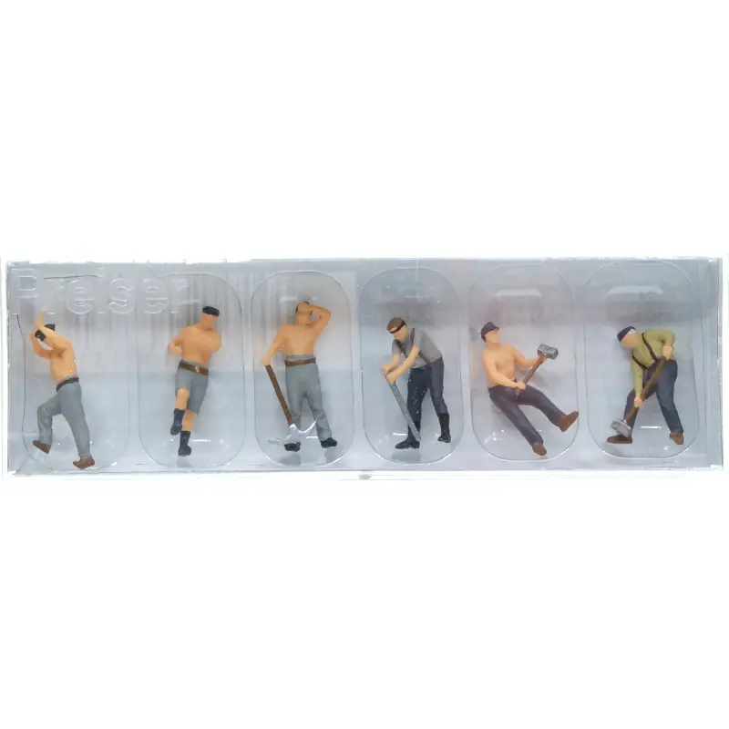 Nouvelle Collection PREISER 10813 Ouvriers De Voie Ferrée Ép. II-III - HO 1/87