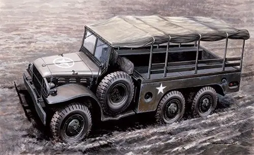 1.1/2 Ton 6X6 Cargo Truck WC 62 Prix Bas