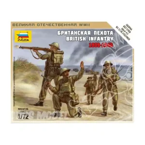 Zvezda maquette plastique 6166 Infanterie Britannique 1939-42 1/72 Prix Promo