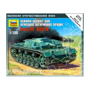 ZVEZDA maquettes militaire 6155 Sturmgeschutz III AusfB 1/100 Vente Directe