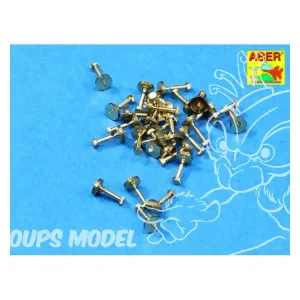 Aber 16103 Imitation de boulons hexagonaux 1,55mm 1/16 militaire Meilleure Vente