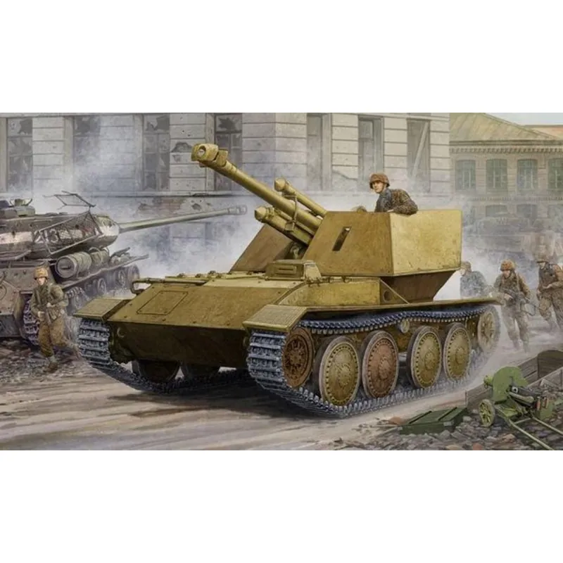 Prix Bas Maquette char Krupp/Ardelt Waffentrager 105mm leFH-18 - Trumpeter