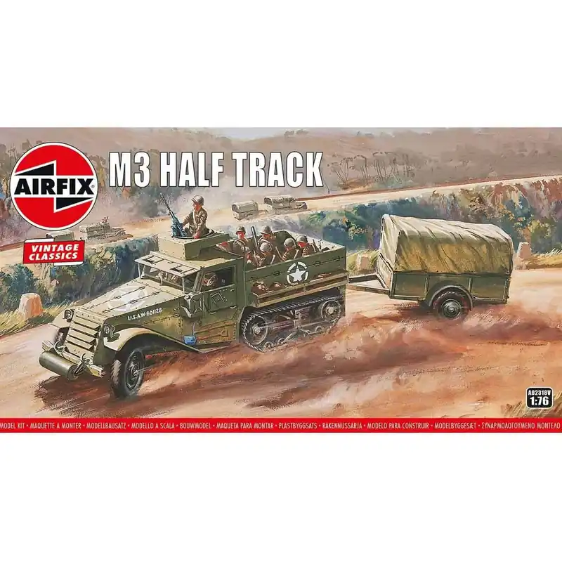 Maquette véhicule militaire M3 Half-Track - Airfix Satisfait Ou Remboursé