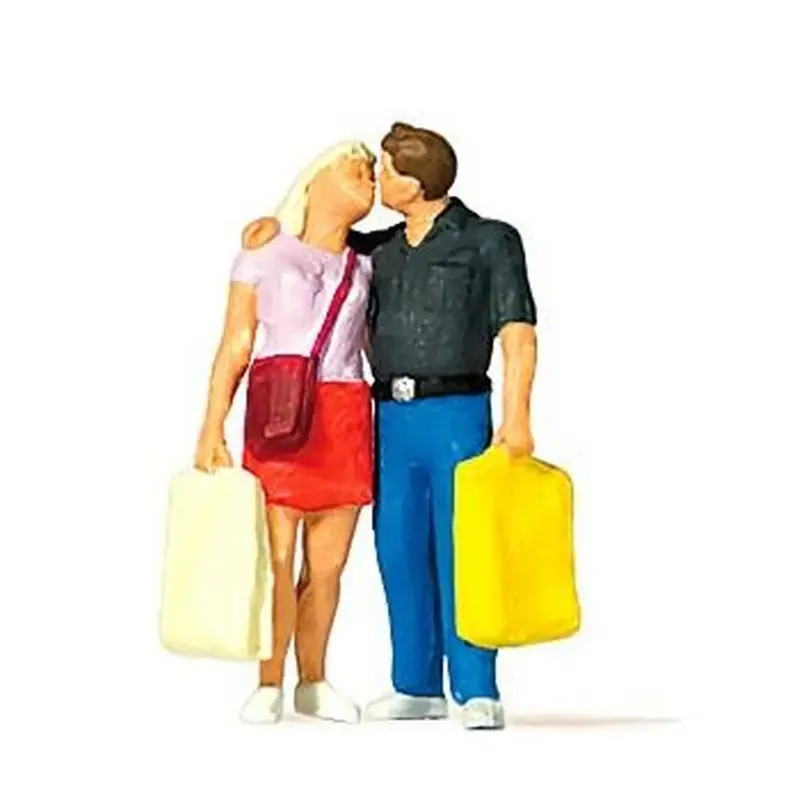 Offre Limitée 2 Figurines romantiques enlacés PREISER 28185 - HO 1 87 - Peintes