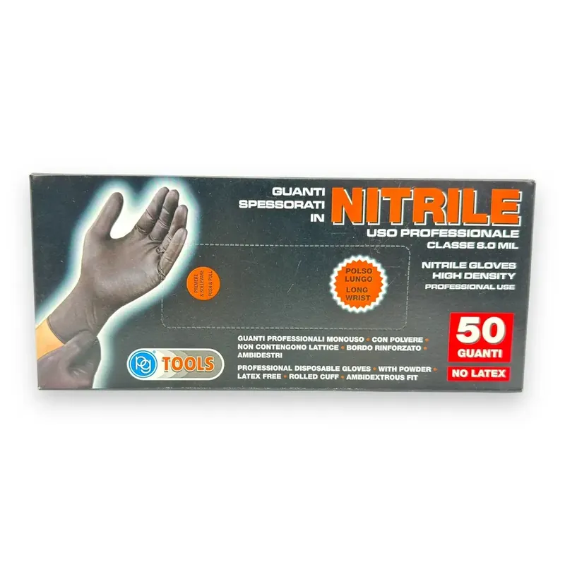 50 gants jetables en nitrile taille L - PG Mini P50611 Commande En Gros