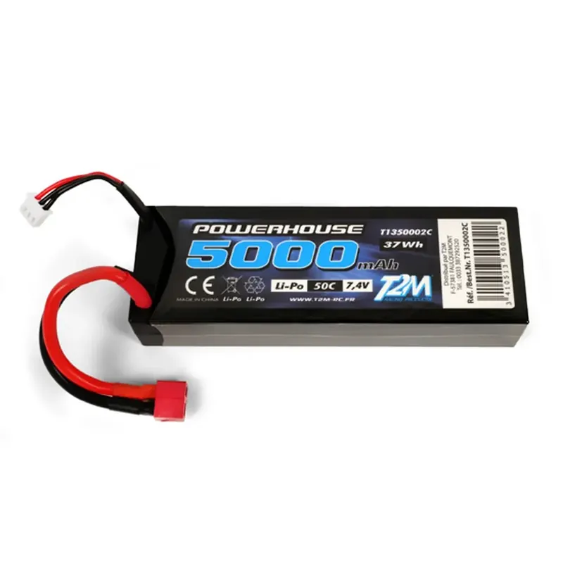 Meilleur Prix Accu LiPo 2S 7.4V 5000 mAh 50C - T2M 1350002C