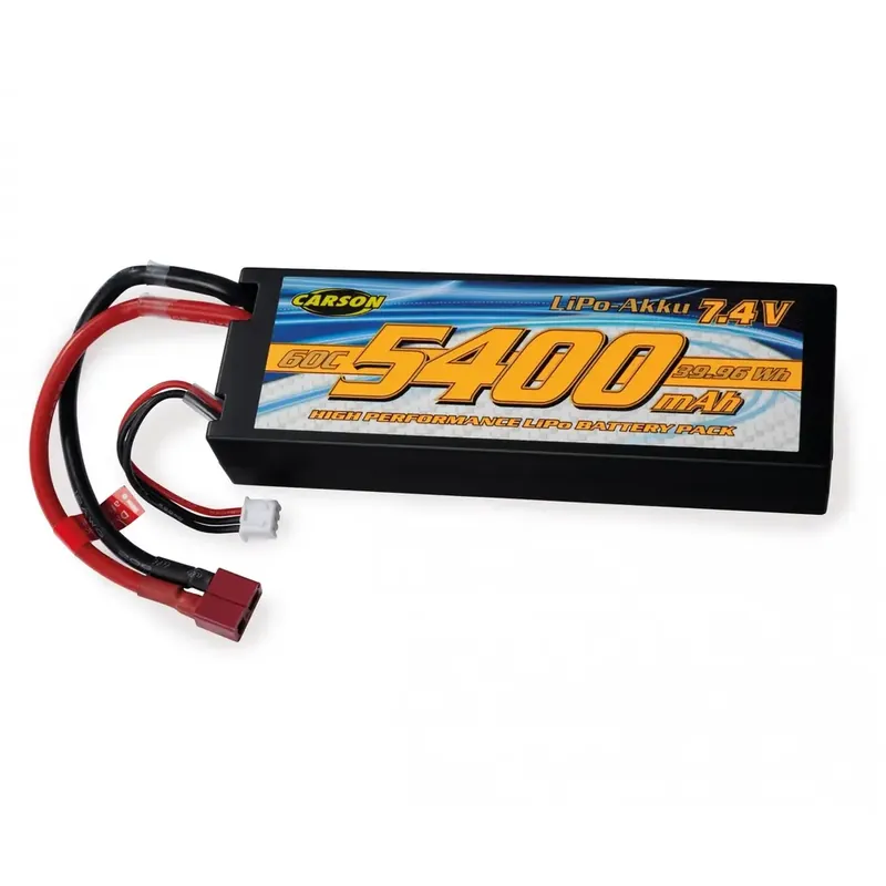 Batterie LiPo 2S 7,4V - Carson 500608234 - 5400 mAh - 60C Commander Maintenant