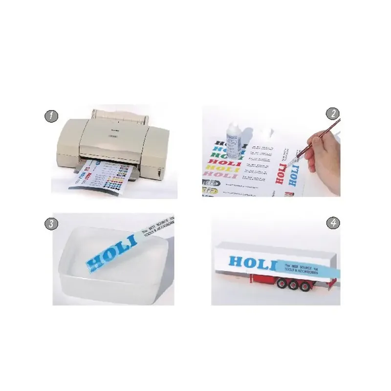 Lot de 3 feuilles blanches pour Décalcomanies HOLI D120 - Jet d‘encre Acheter Direct