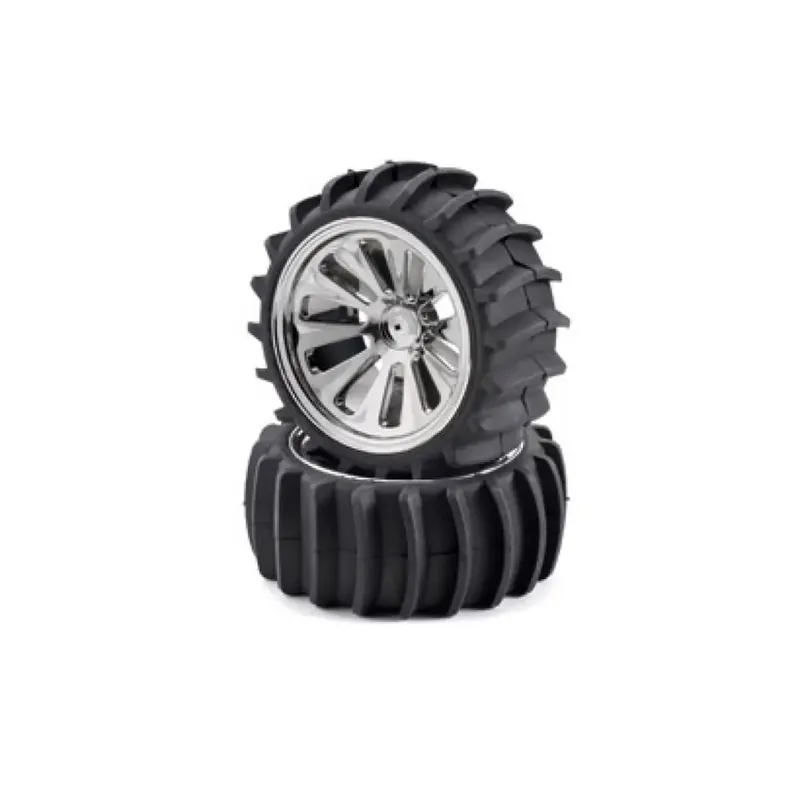 Petit Prix Lot de 4 Pneus + Jantes - Buggy Beach - Carson 500105201 - 1/10