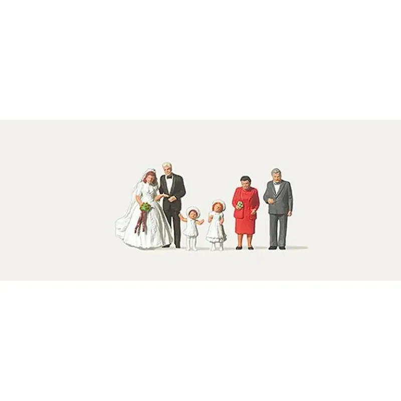 Solde Lot de 6 personnages "Mariage" - Merten 0212535 - HO 1/87