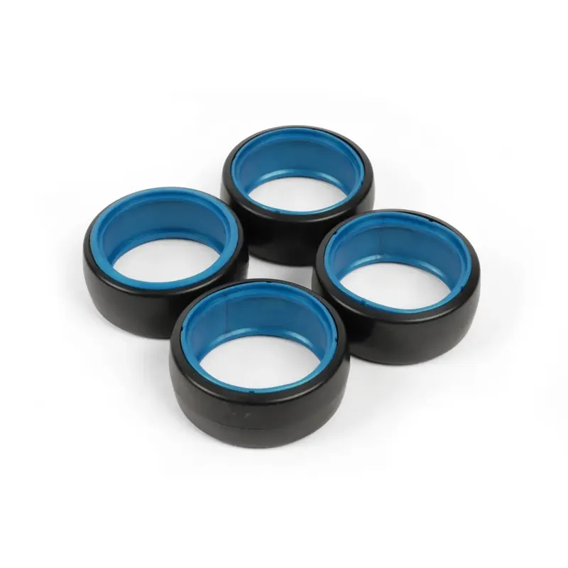 Pack de 4 Pneus Drift - Bleu - T422634B - 1/10 Certifié