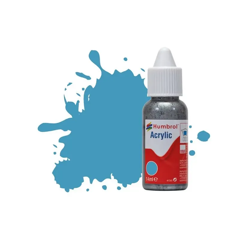 Promotion Peinture Acrylique - couleur Bleue Moyen Mat - HUMBROL DB0089 14 mL