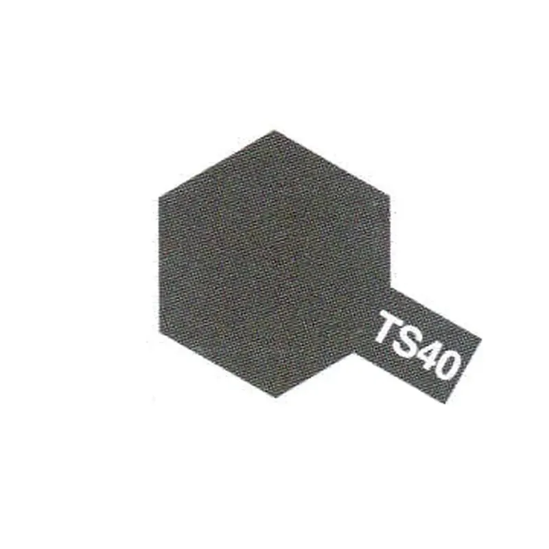Peinture acrylique en spray - Noir Métal Brillant TS-40 - Tamiya 85040 - 100ml Promotion