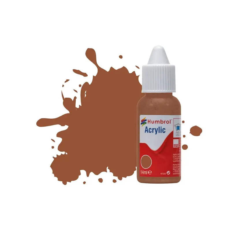 Peinture acrylique n°70 - couleur rouge brique MAT HUMBROL DB0070 14 mL Quantité Limitée