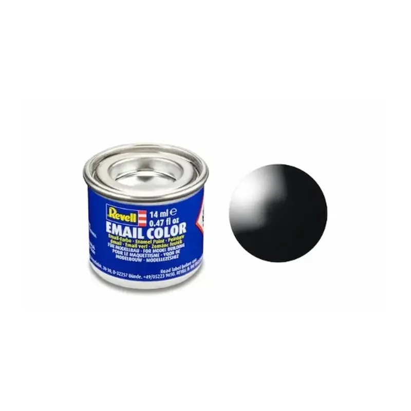 Peinture Émaillée Noir Brillant RAL 9005, 14ml - Revell 32107 Affaire À Saisir
