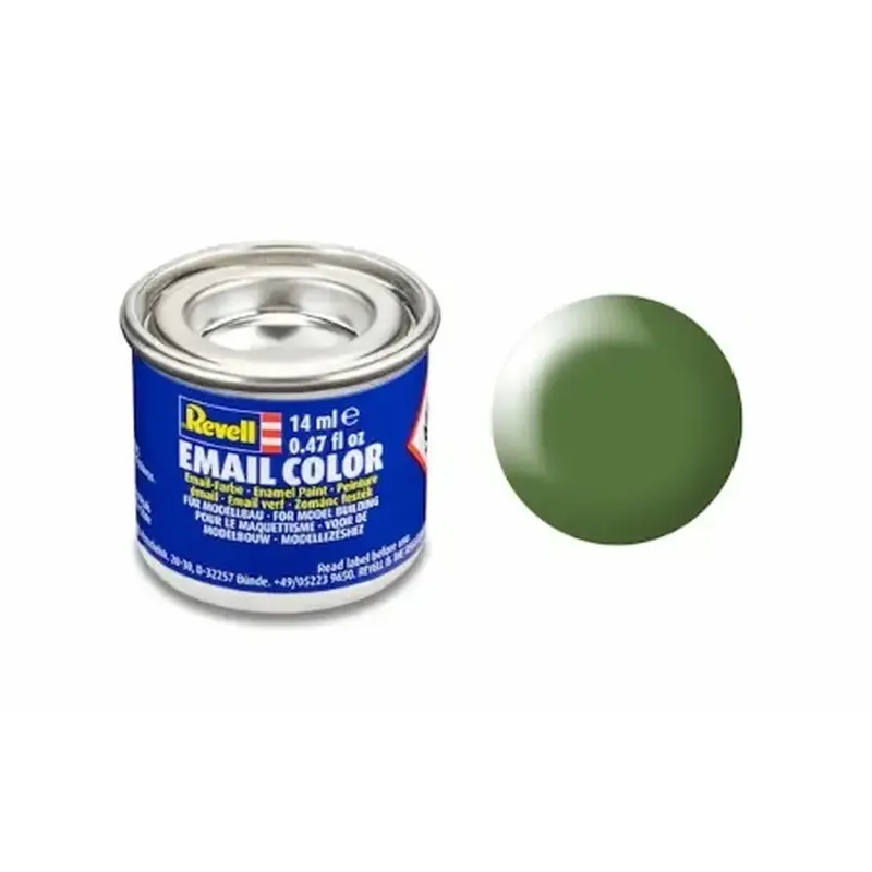 Pas Cher Peinture Émaillée Vert Fougère Semi-Brillant RAL 6025, 14 ml - Revell 32360