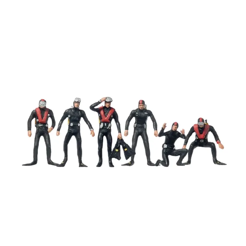 Promotion Saisonnière Personnages en tenue de plongée - Preiser 10249 - HO