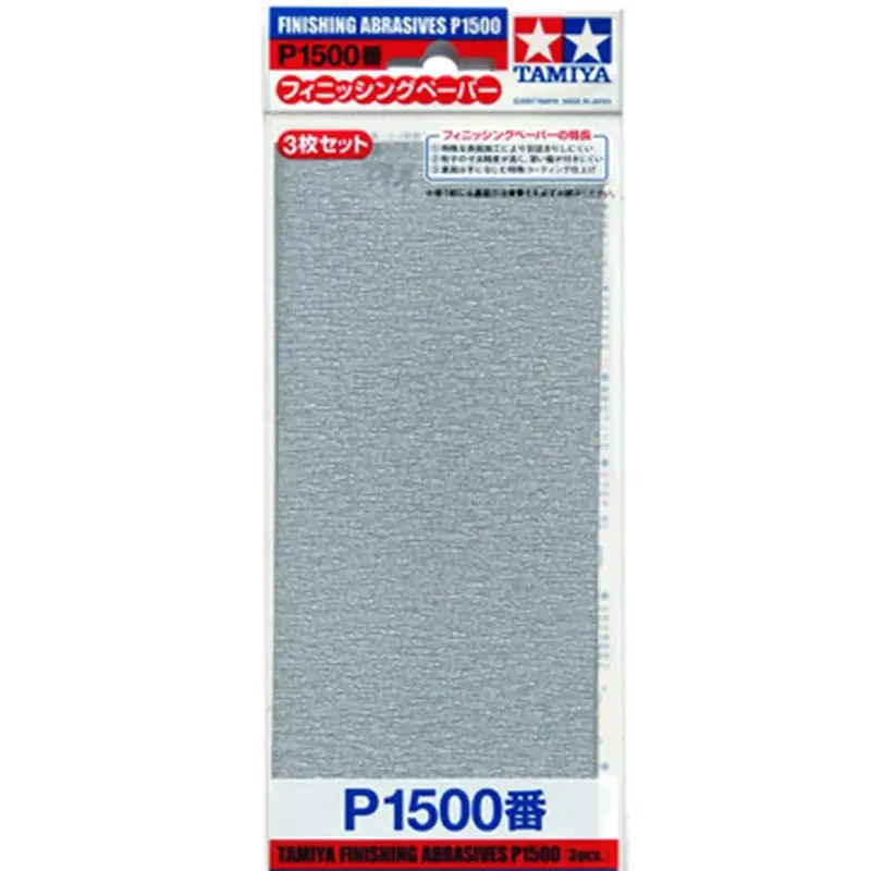Sachets de Papiers Abrasif P1500 x3 - Tamiya 87059 Meilleur Choix