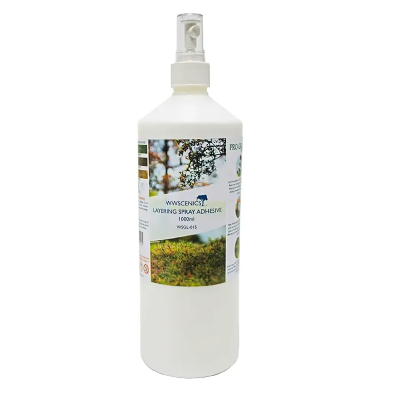 Certifié Spray Adhésif pour superposition d‘herbe statique - WWSCENICS WSGL-015 - 1000 ml