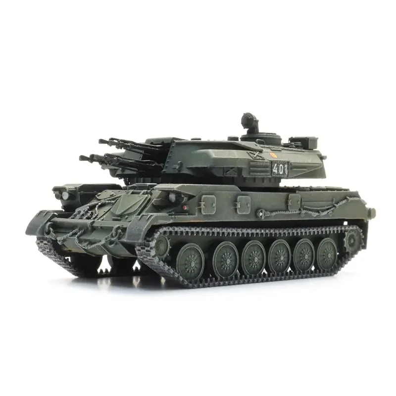 ZSU 23-4 Shilka sur wagon de transport - ARTITEC 6870726 - HO 1/87 Bon Marché