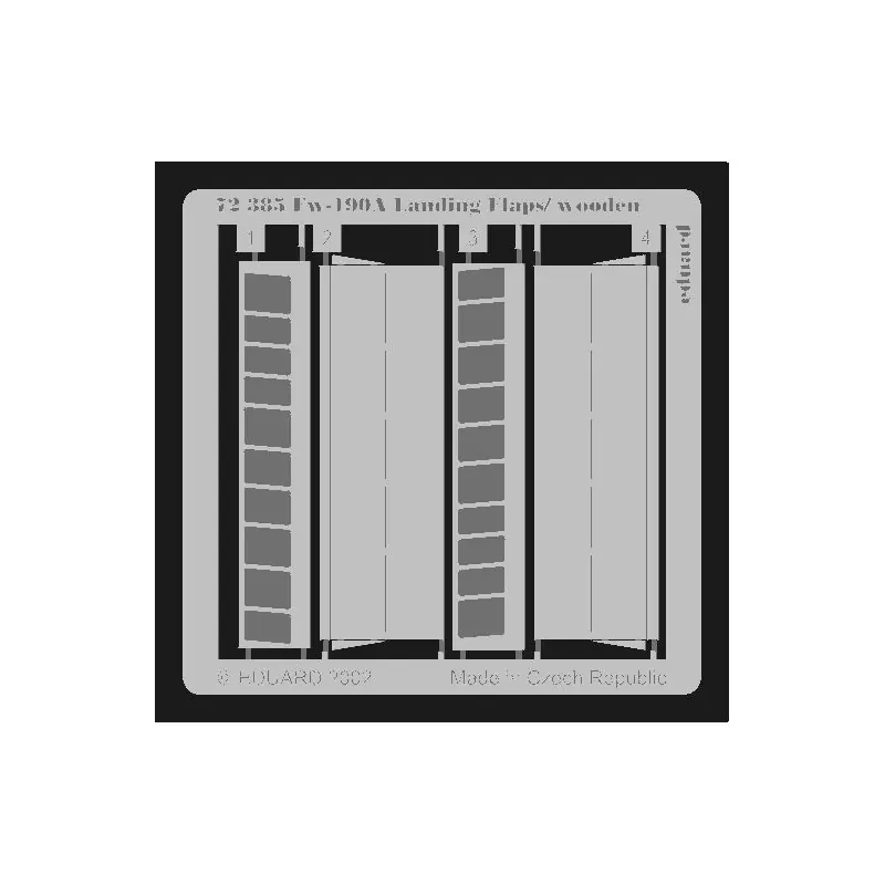 Prix Bas EDUARD 72385 FW 190 WOODEN LANDING FLAPS 1/72