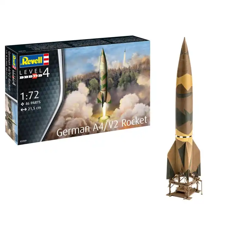 REVELL 03309 GERMAN A4/V2 ROCKET MAQUETTE REVELL 1/72 Soldes