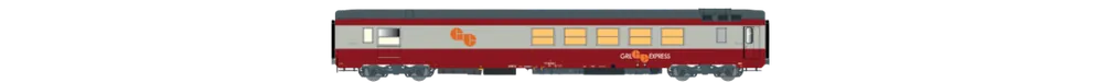 VOITURE GRILL EXPRESS ROUGE ET GRISE BETON - LOGO GE ORANGE (A RESERVER) Satisfait Ou Remboursé