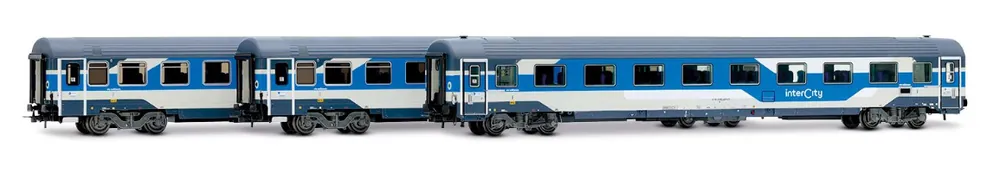 *SOLDES* - COFFRET DE 3 VOITURES VOYAGEURS INTERCITY FS Pas Cher