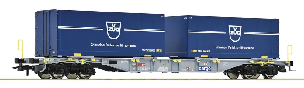 *SOLDES* - WAGON PLAT PORTE CONTENEURS ZUG CFF Achat Immédiat