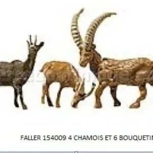 *SOLDES* - 4 CHAMOIS ET 6 BOUQUETINS Populaire