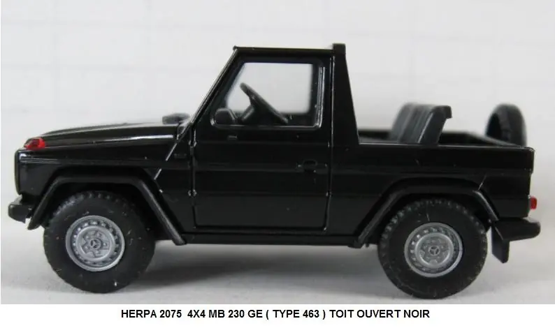 *SOLDES* - 4X4 MERCEDES BENZ 230 GE ( TYPE 463 ) TOIT OUVERT NOIR Seulement Aujourd'hui