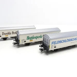 *SOLDES* - COFFRET DE 3 WAGONS BIERE SBB CFF - HOPFENPERLE / DUNKLE PERLE / FELDSCHOLSSCHEN Pas Cher