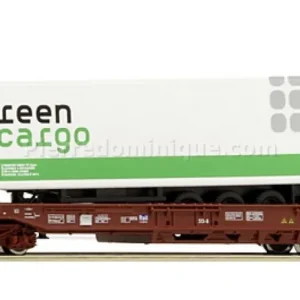 Livraison Express *SOLDES* - WAGON KANGOUROU SJ AVEC REMORQUE GREEN CARGO