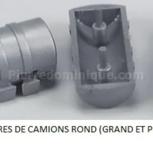 *SOLDES* - RESERVOIRES DE CAMIONS ROND (GRAND ET PETIT ARGENT 4 PIECES Commander Vite