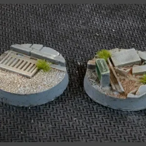 Bon Plan GamersGrass GGB-UWR25 Urban Warfare Bases Round 25mm (x10)